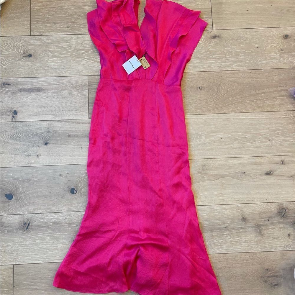 ADELINE FRILL MIDI DRESS - - Picture 5 of 7